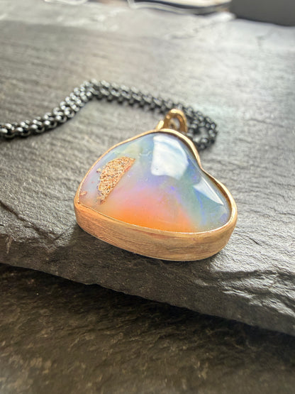 Soft Blue Heart Pendant