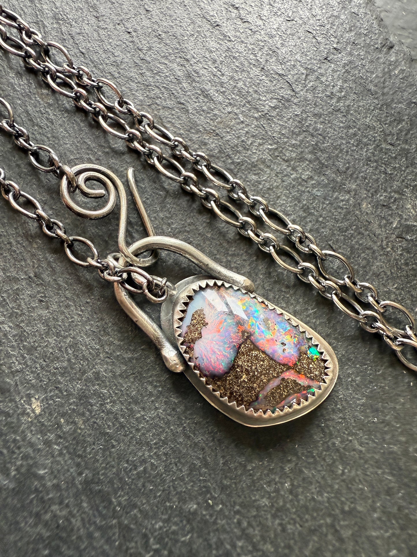 Colourful Opal Pendant