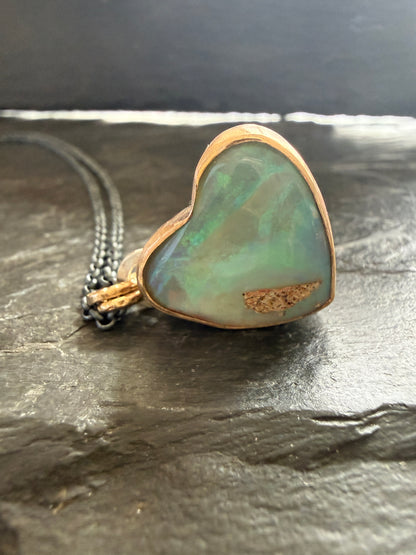 Soft Blue Heart Pendant
