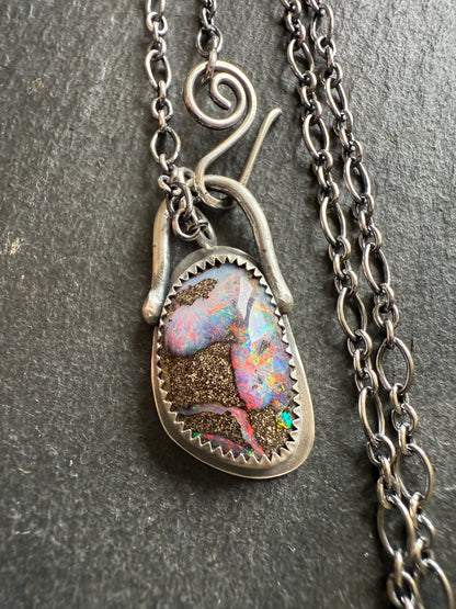 Colourful Opal Pendant