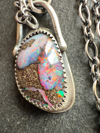 Colourful Opal Pendant