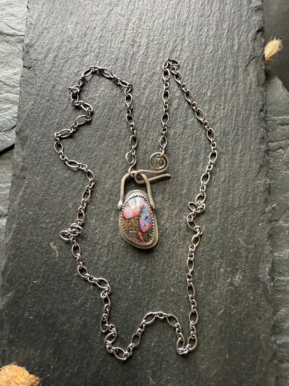 Colourful Opal Pendant