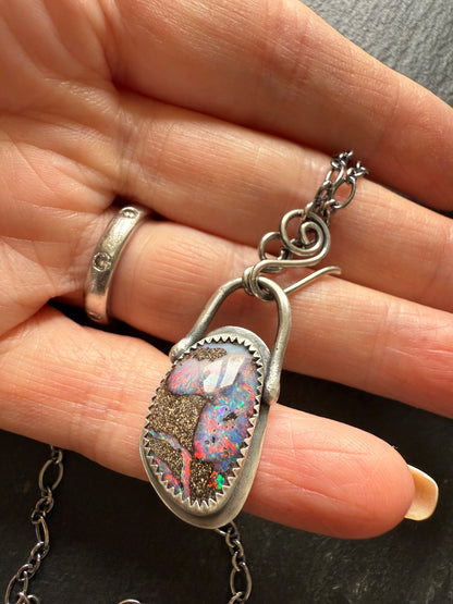 Colourful Opal Pendant