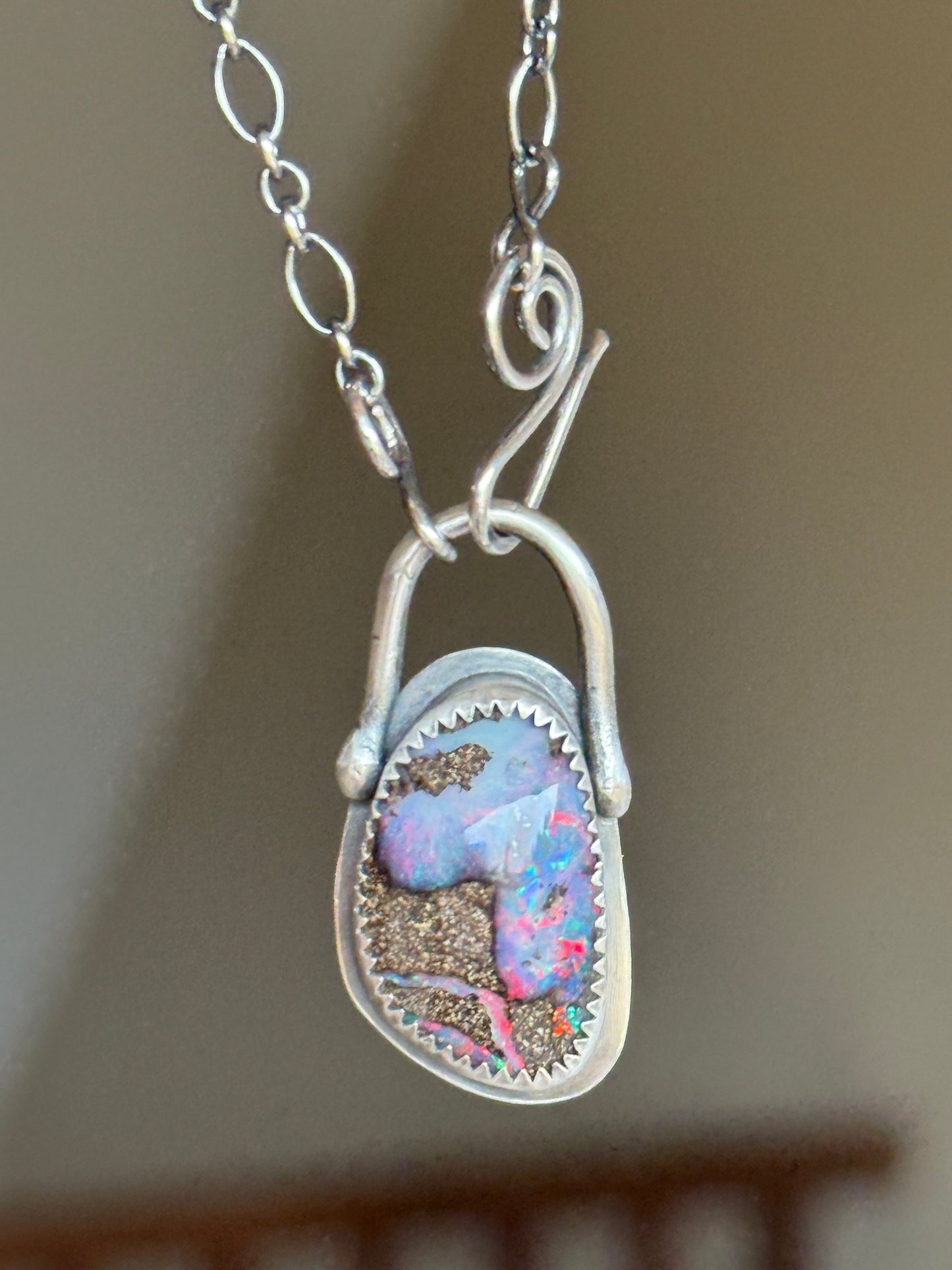 Colourful Opal Pendant