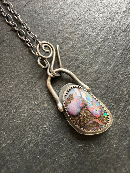 Colourful Opal Pendant