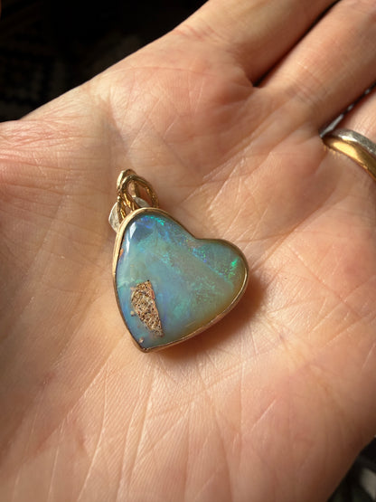 Soft Blue Heart Pendant