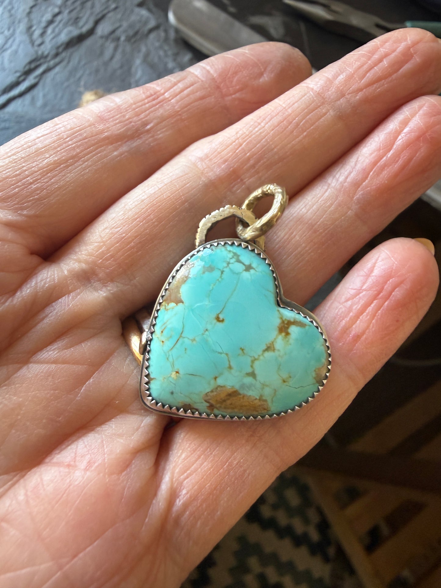 Turquoise Heart Pendant