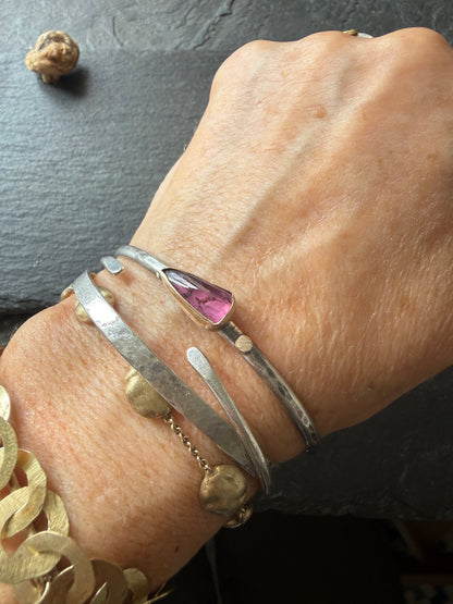 Pink Tourmaline Bangle