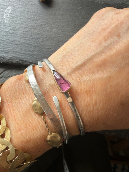 Pink Tourmaline Bangle
