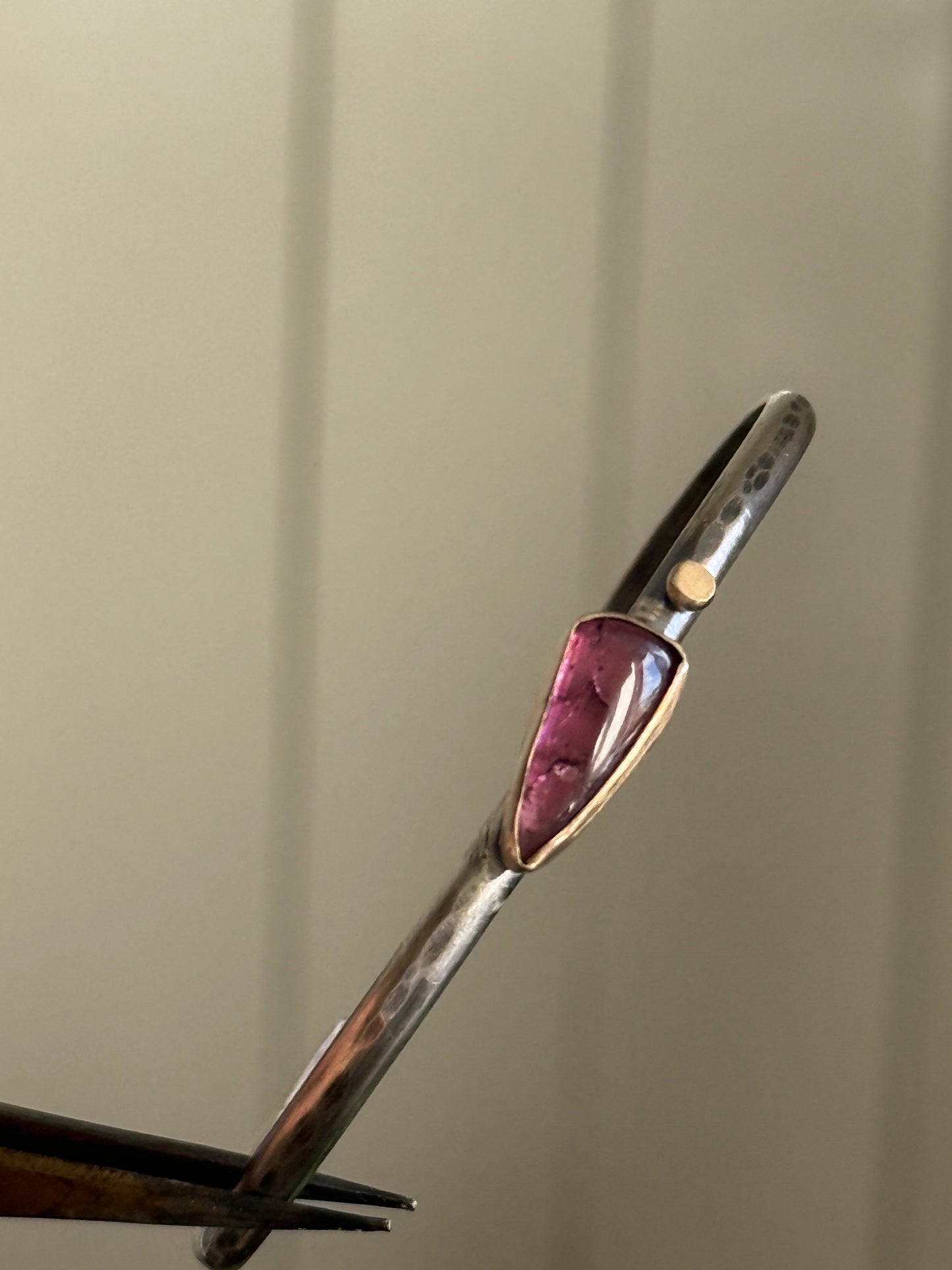 Pink Tourmaline Bangle