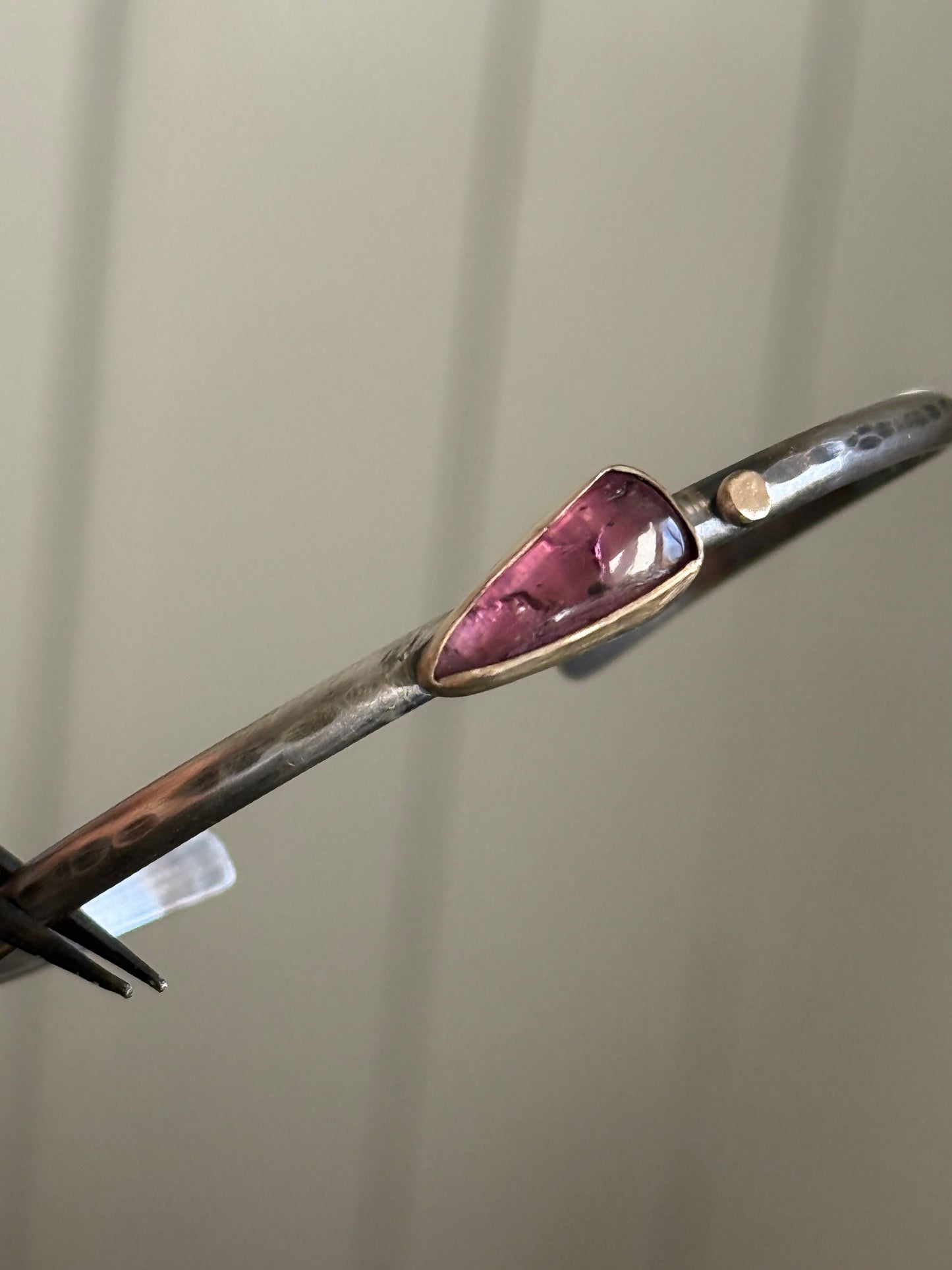 Pink Tourmaline Bangle