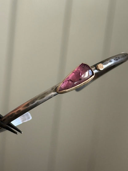 Pink Tourmaline Bangle