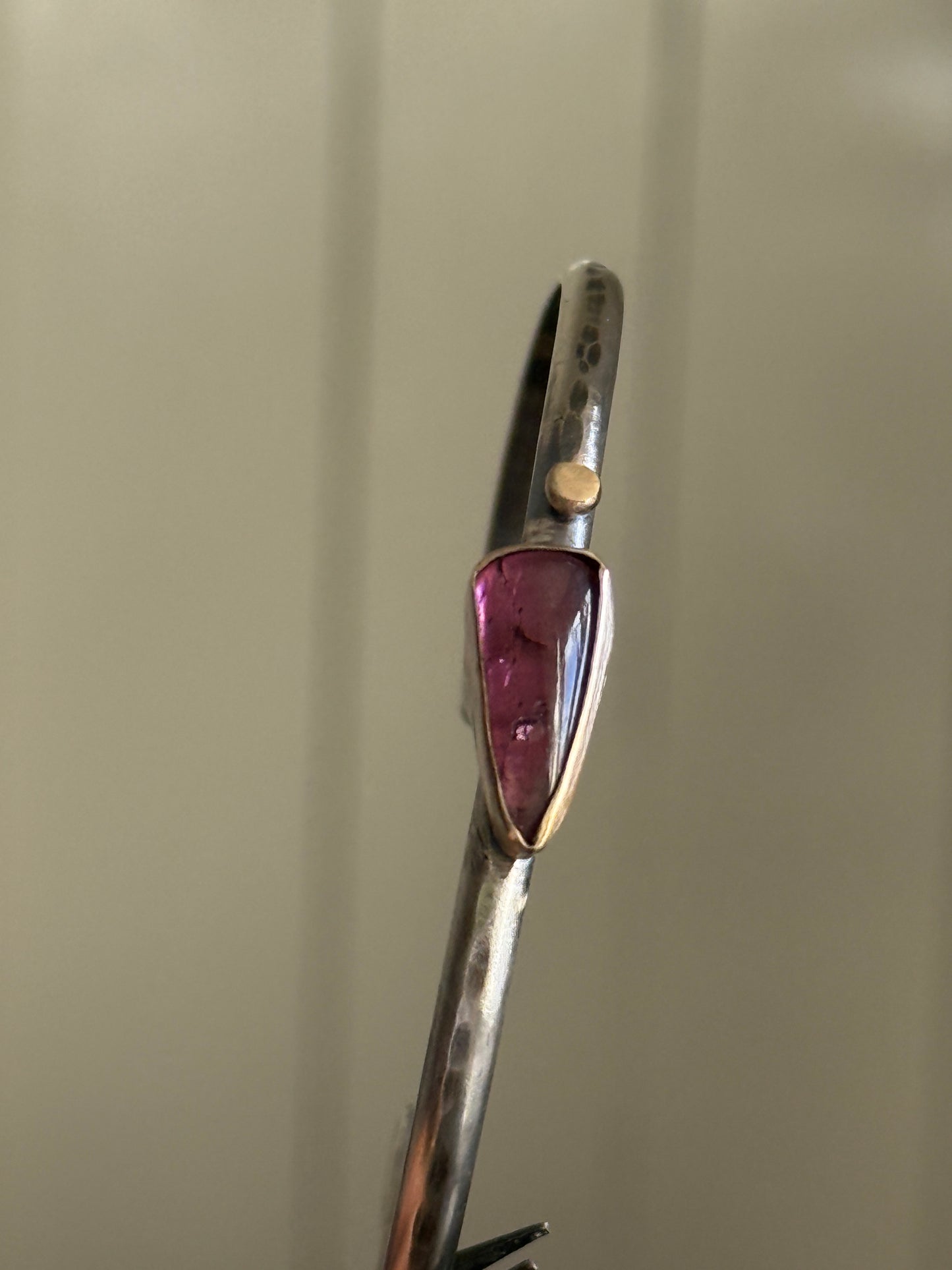 Pink Tourmaline Bangle