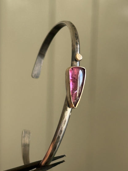 Pink Tourmaline Bangle