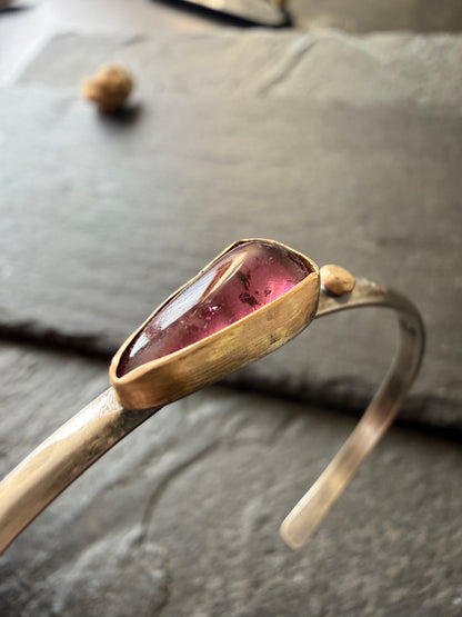 Pink Tourmaline Bangle