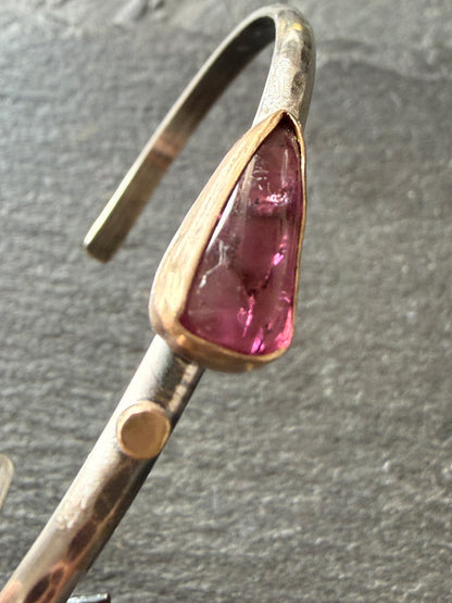 Pink Tourmaline Bangle
