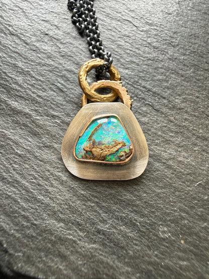 Dainty Opal Pendant