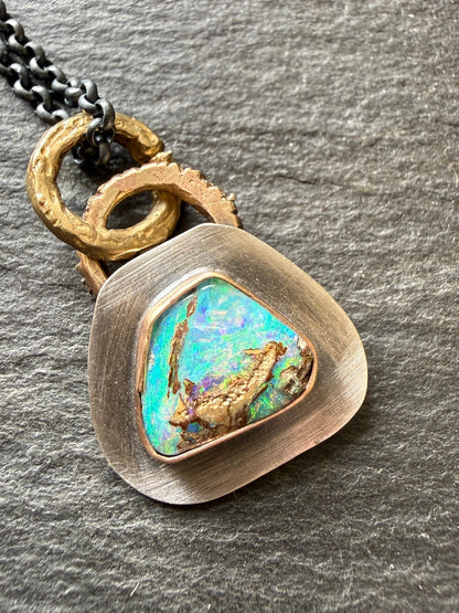 Dainty Opal Pendant