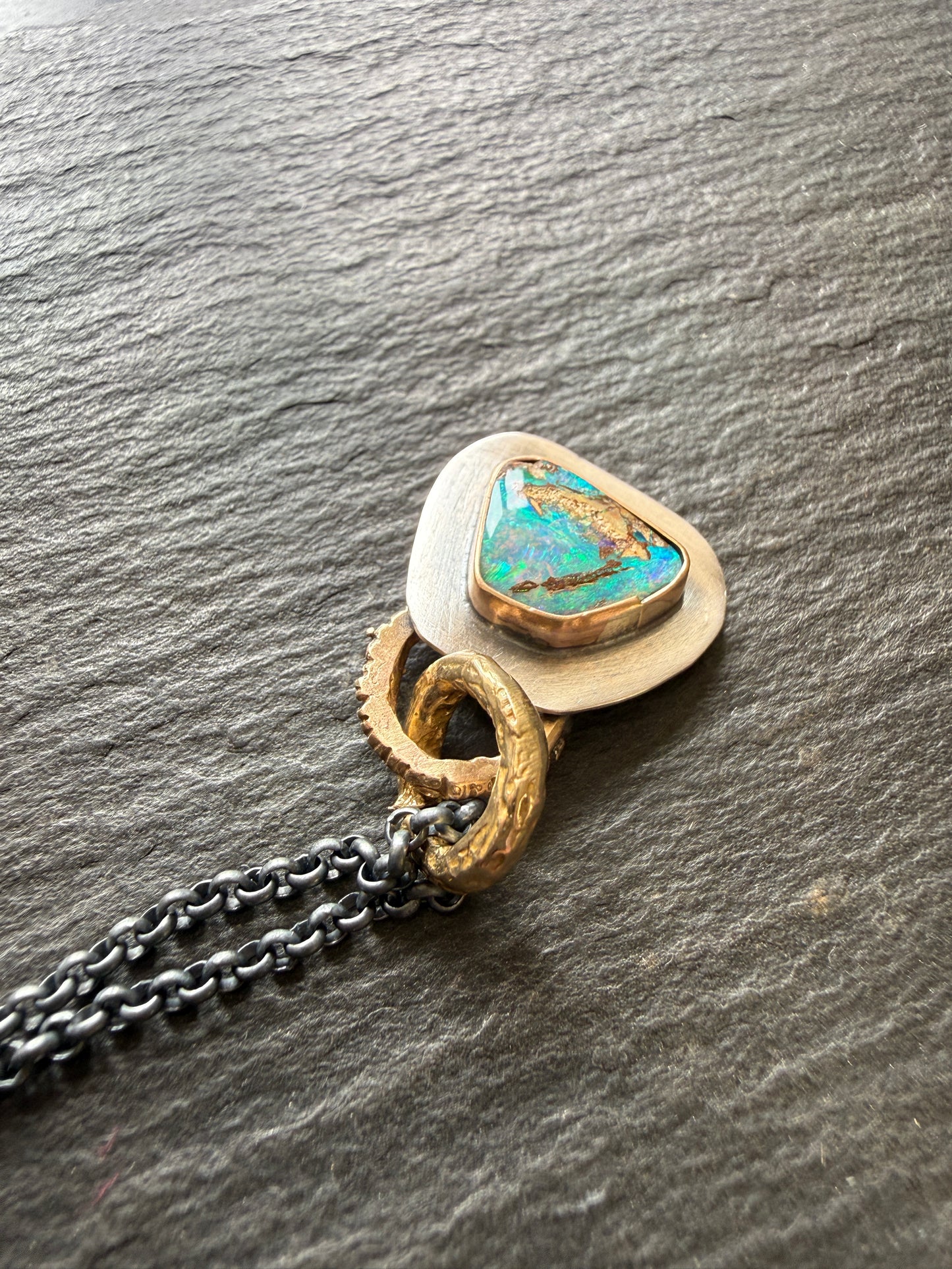 Dainty Opal Pendant