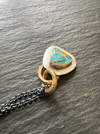 Dainty Opal Pendant