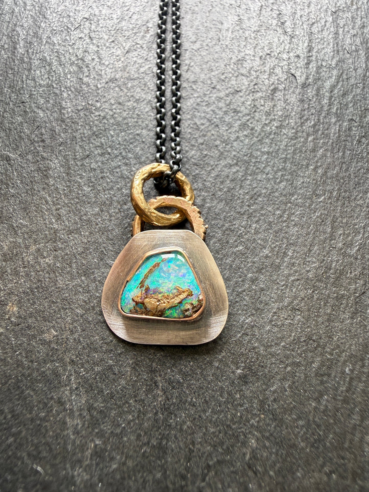 Dainty Opal Pendant