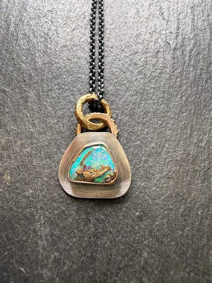 Dainty Opal Pendant