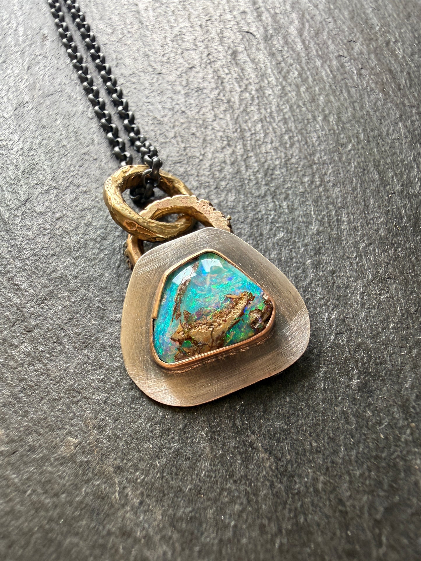 Dainty Opal Pendant