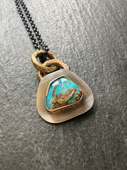 Dainty Opal Pendant