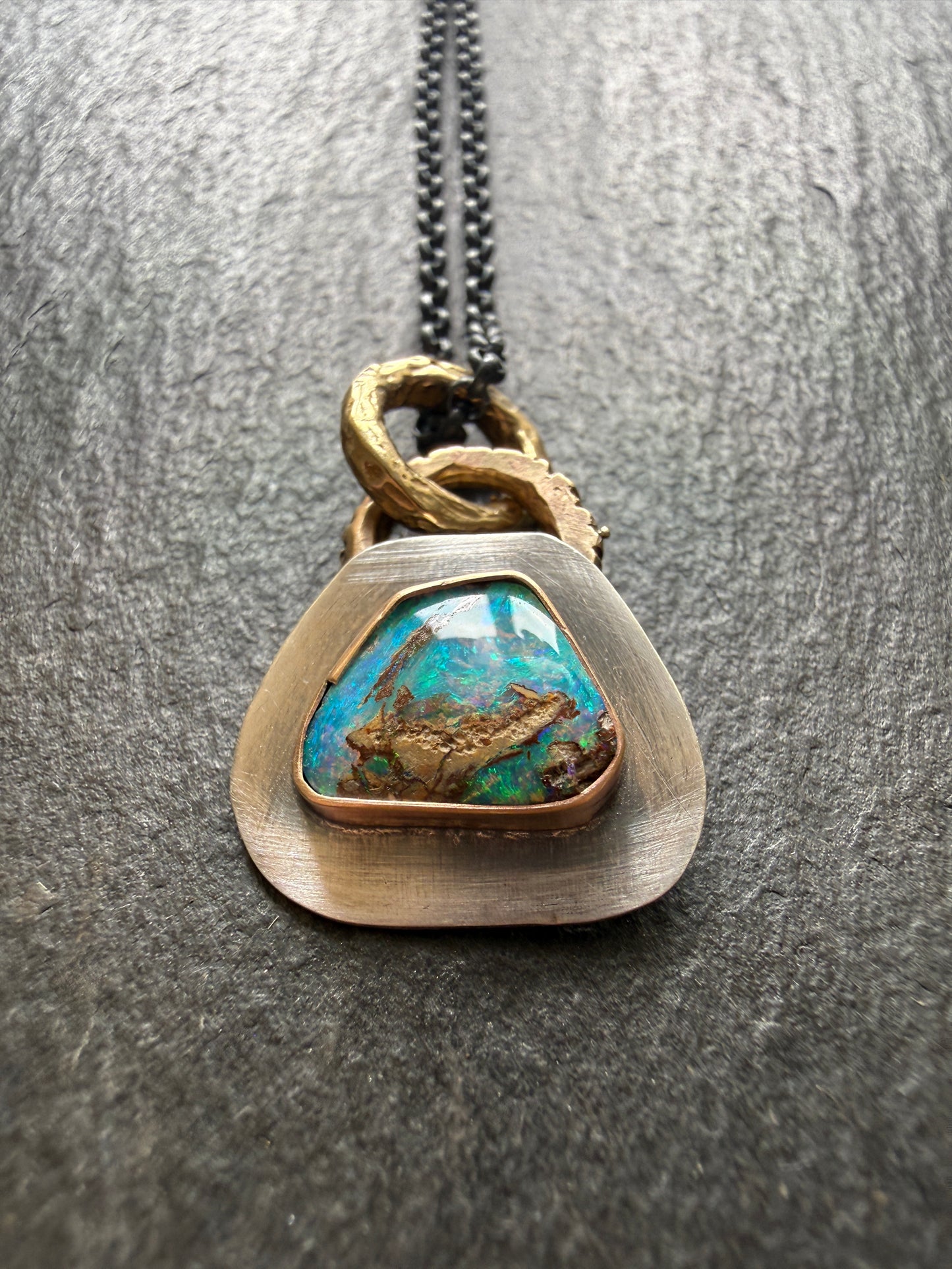 Dainty Opal Pendant