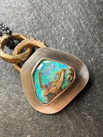 Dainty Opal Pendant