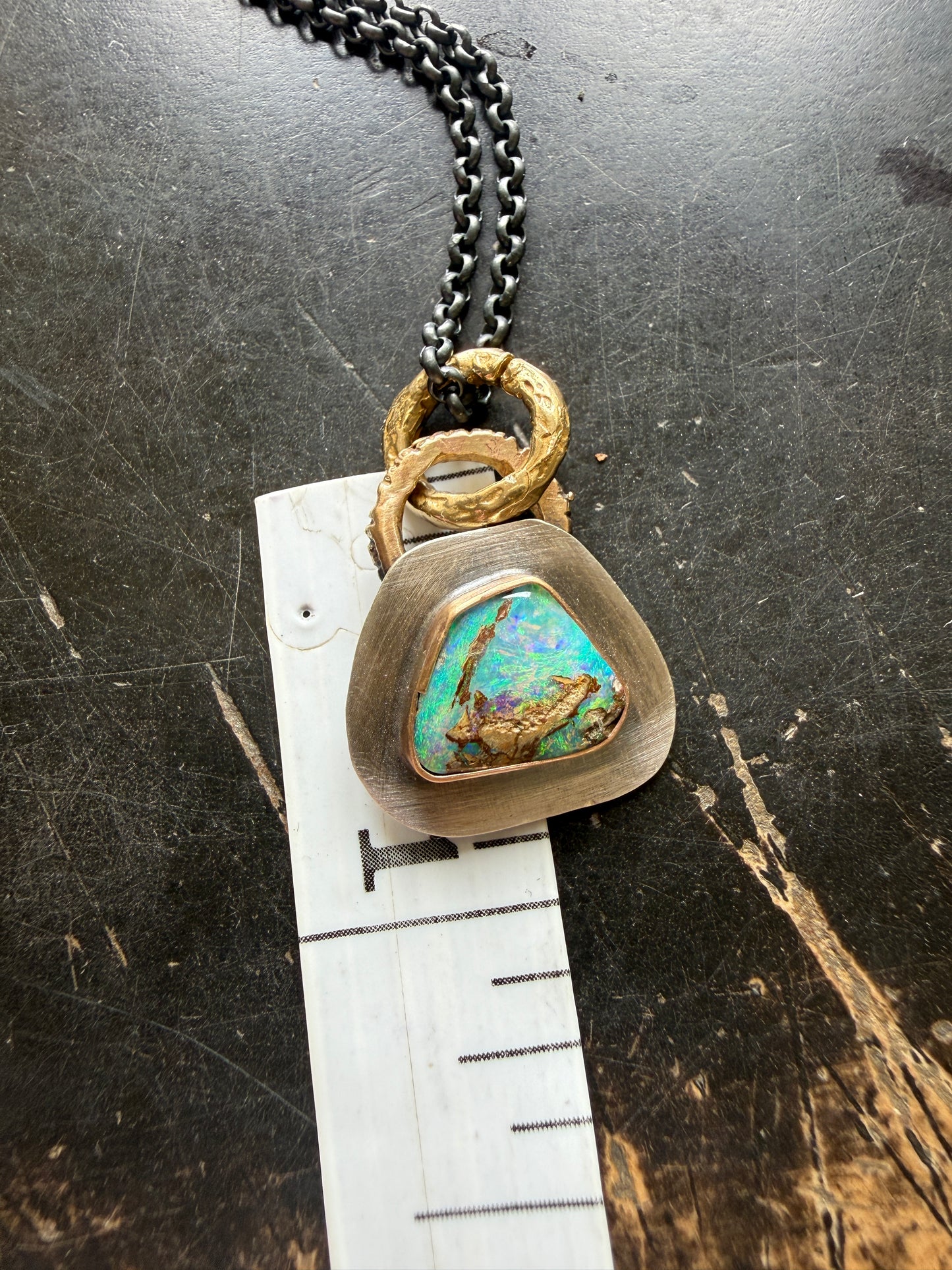 Dainty Opal Pendant