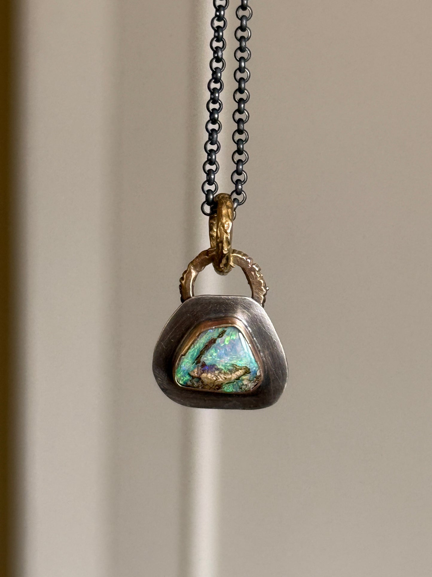Dainty Opal Pendant