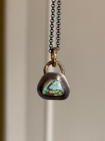 Dainty Opal Pendant