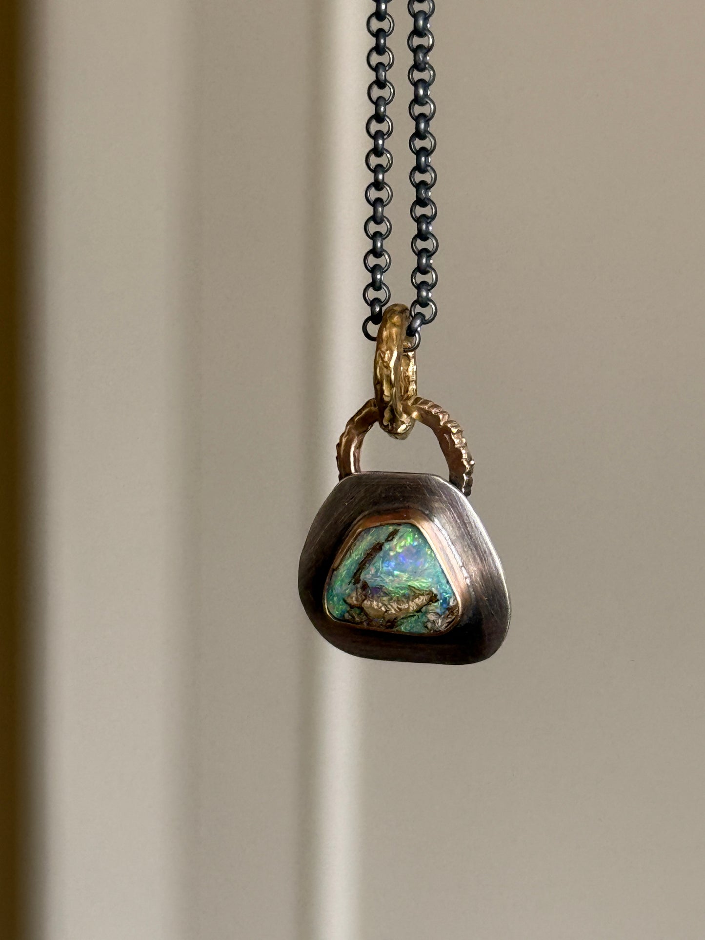 Dainty Opal Pendant