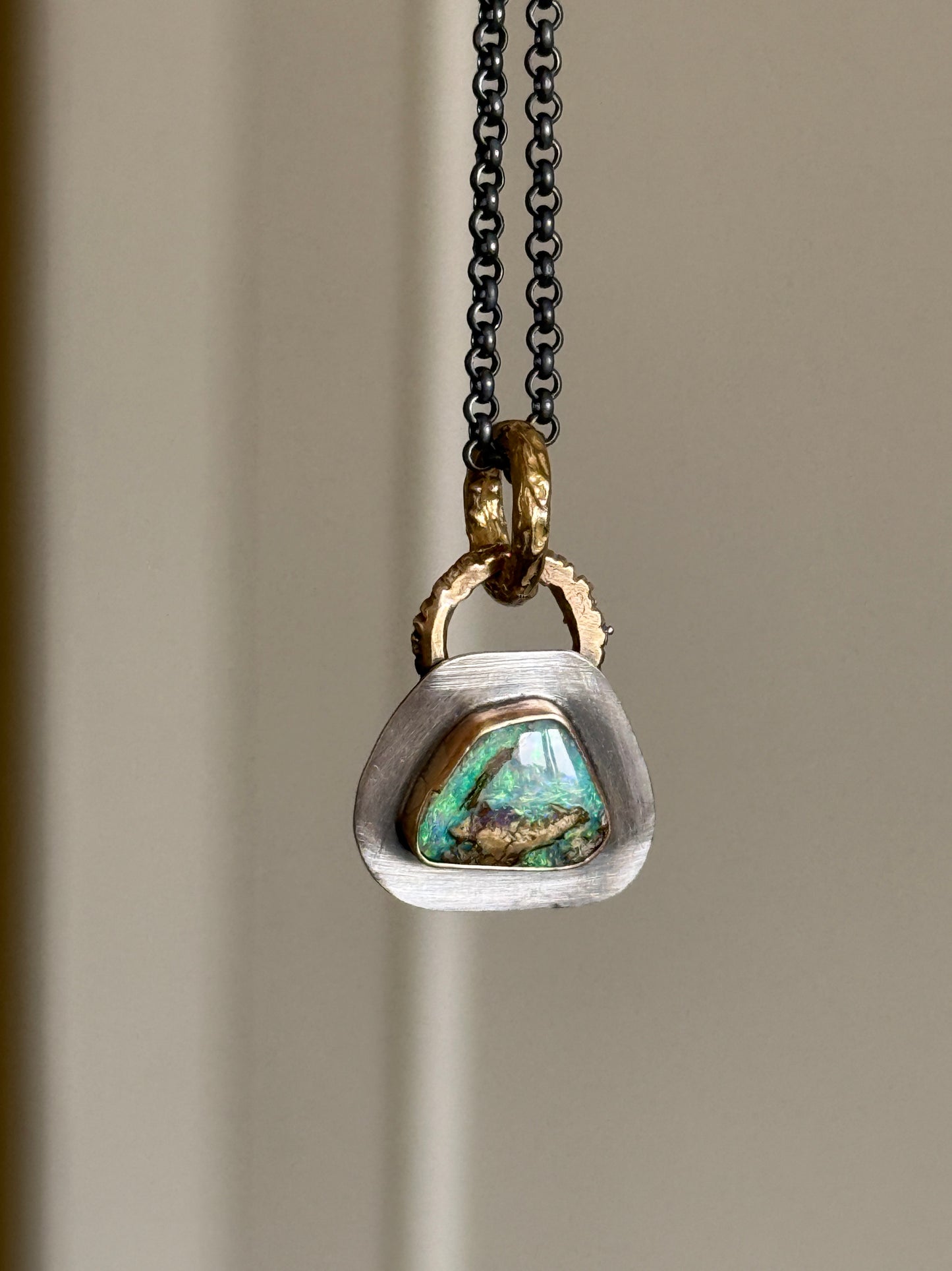 Dainty Opal Pendant