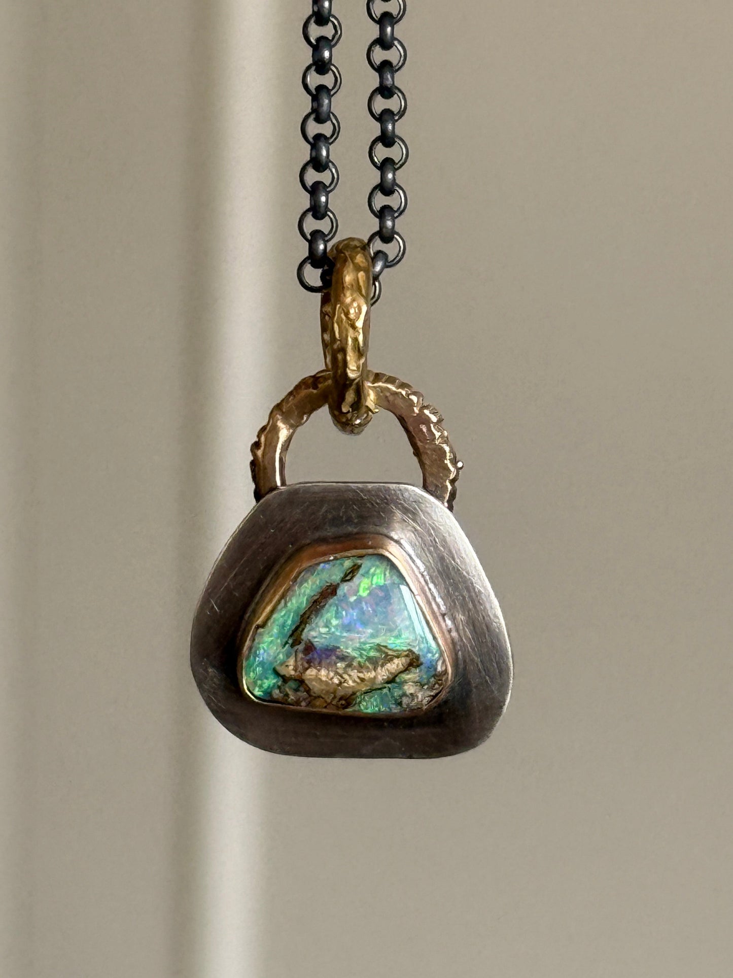 Dainty Opal Pendant
