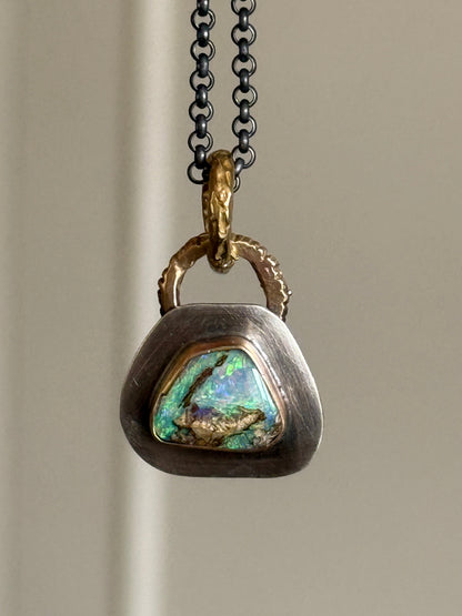 Dainty Opal Pendant