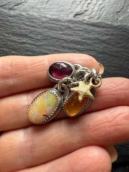 Gemstone Charm Necklace