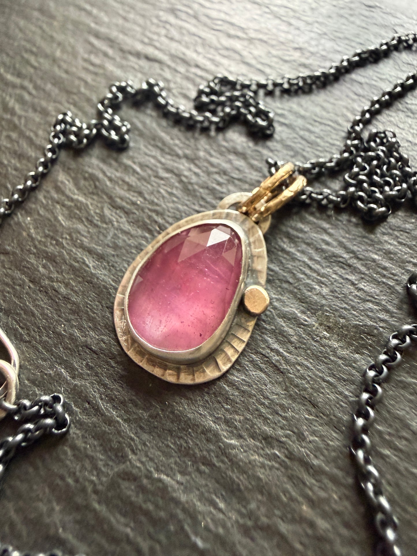 Thai Pink Sapphire Pendant