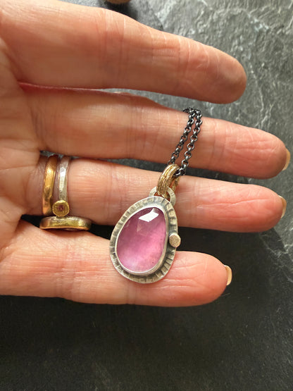 Thai Pink Sapphire Pendant
