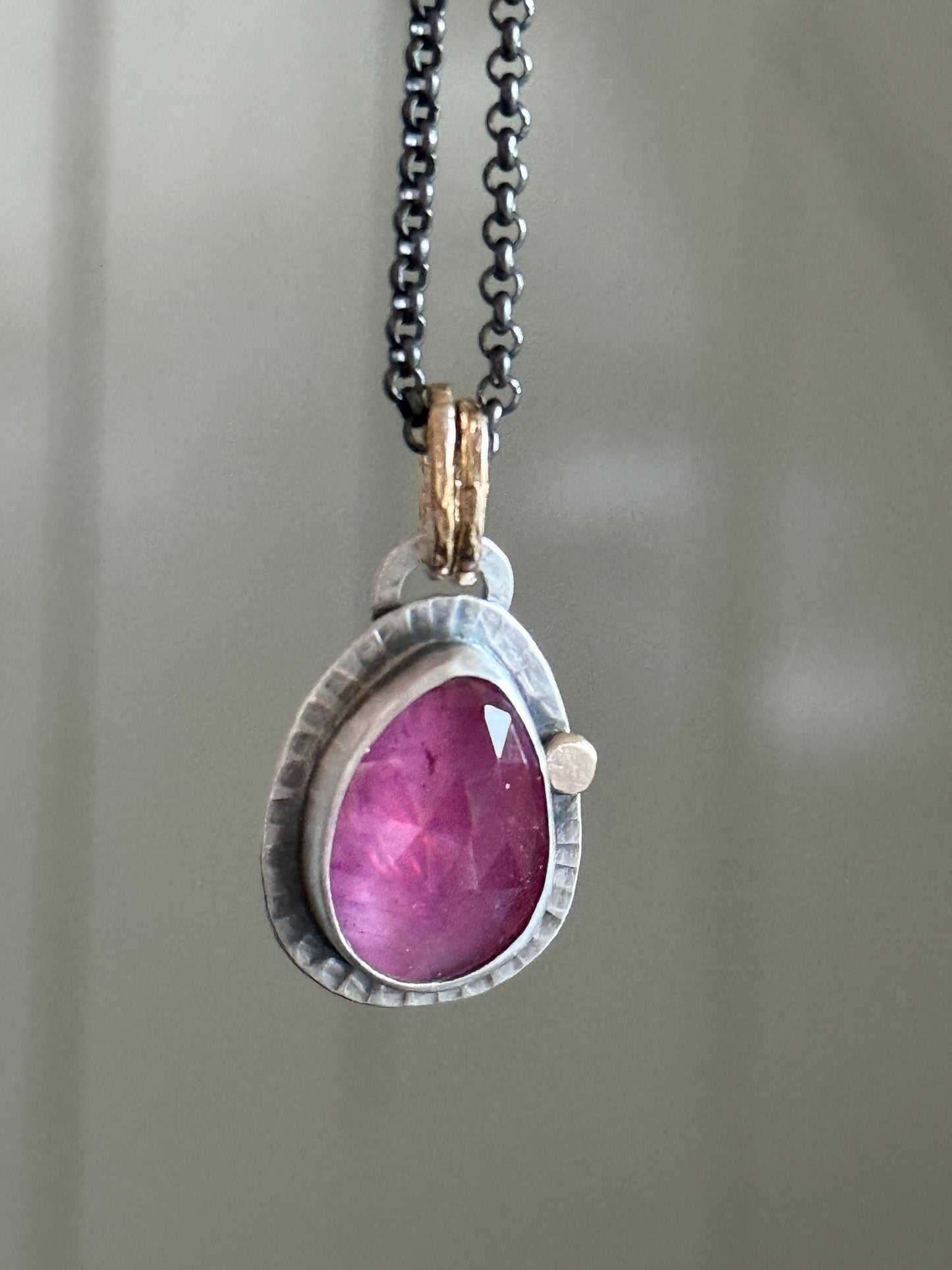 Thai Pink Sapphire Pendant