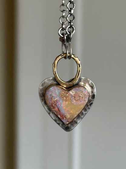 Pastel Boulder Opal Pendant