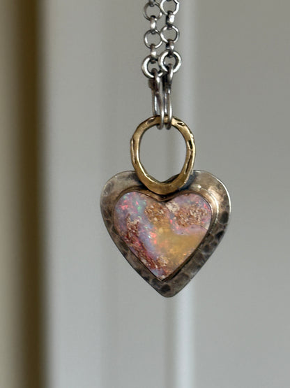 Pastel Boulder Opal Pendant