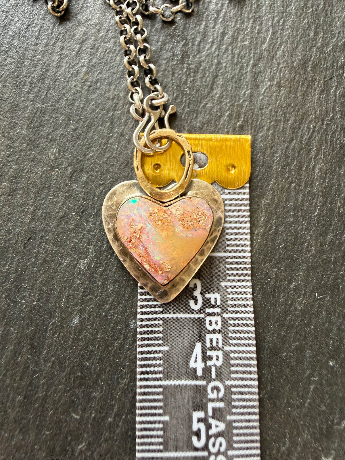Pastel Boulder Opal Pendant