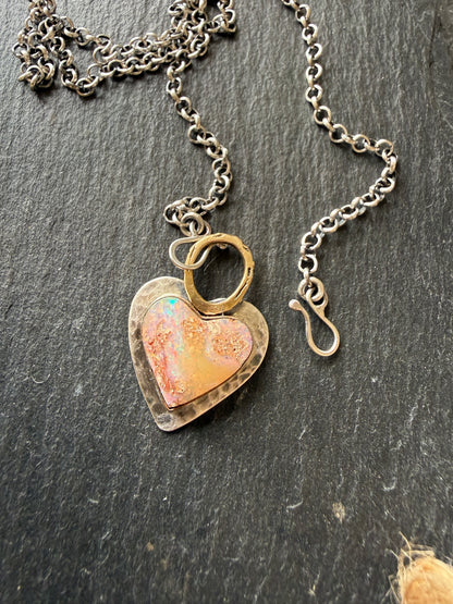 Pastel Boulder Opal Pendant