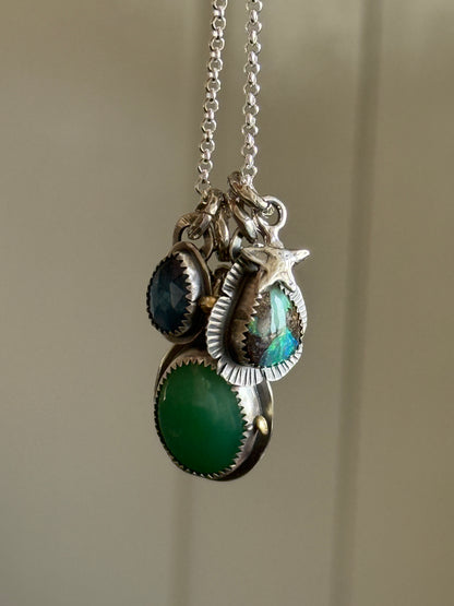 Chrysoprase Charm Necklace