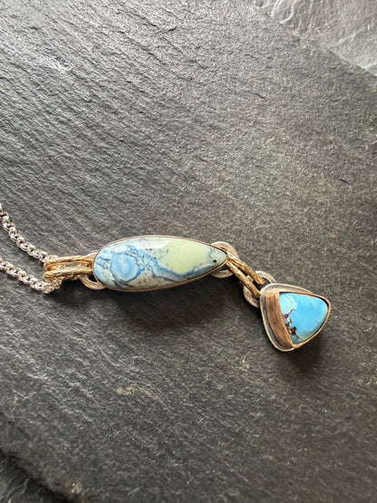 White River Hotsonite & Lavender Turquoise