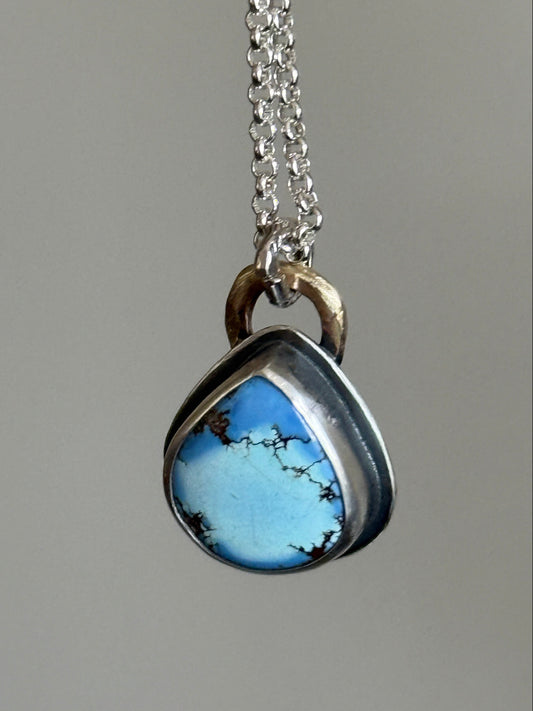 Golden Hills Lavender Turquoise Pendant