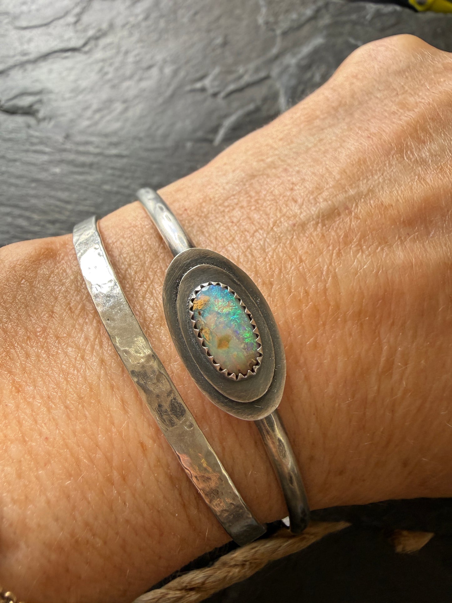Blue Opal Bangle