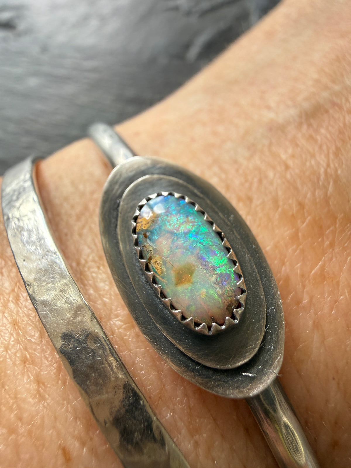 Blue Opal Bangle